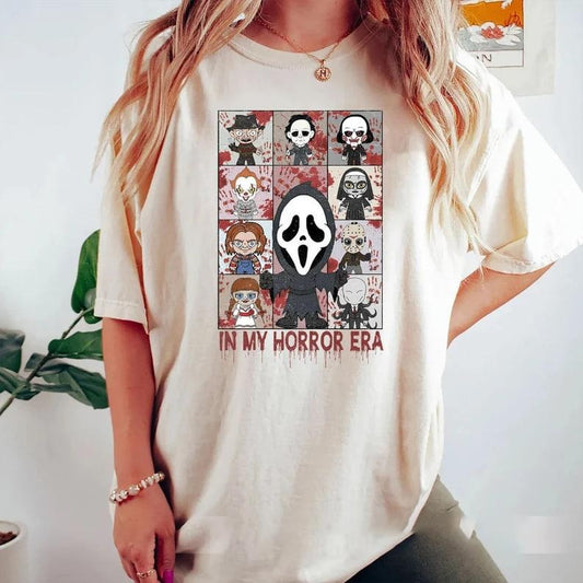 Horror Movie Shirts, In My Horror Era Shirt, Eras Tour Halloween, Horror Movie Character Shirt, Halloween Party 2024 Shirt, Halloween Gifts