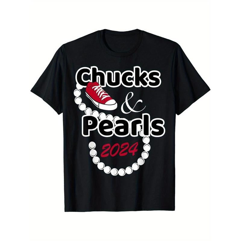 Hot Chuck and Pearl T-shirt, trendy cotton top short sleeve, street style short sleeve T-shirt, comfortable fit men's T-shirt, crew-neck T-shirt, super soft, breathable, moisture welling, casual summer T-shirt, have fashion T-shirt Made in USA