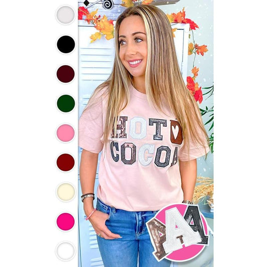 Hot Cocoa Sequin Graphic T-Shirt