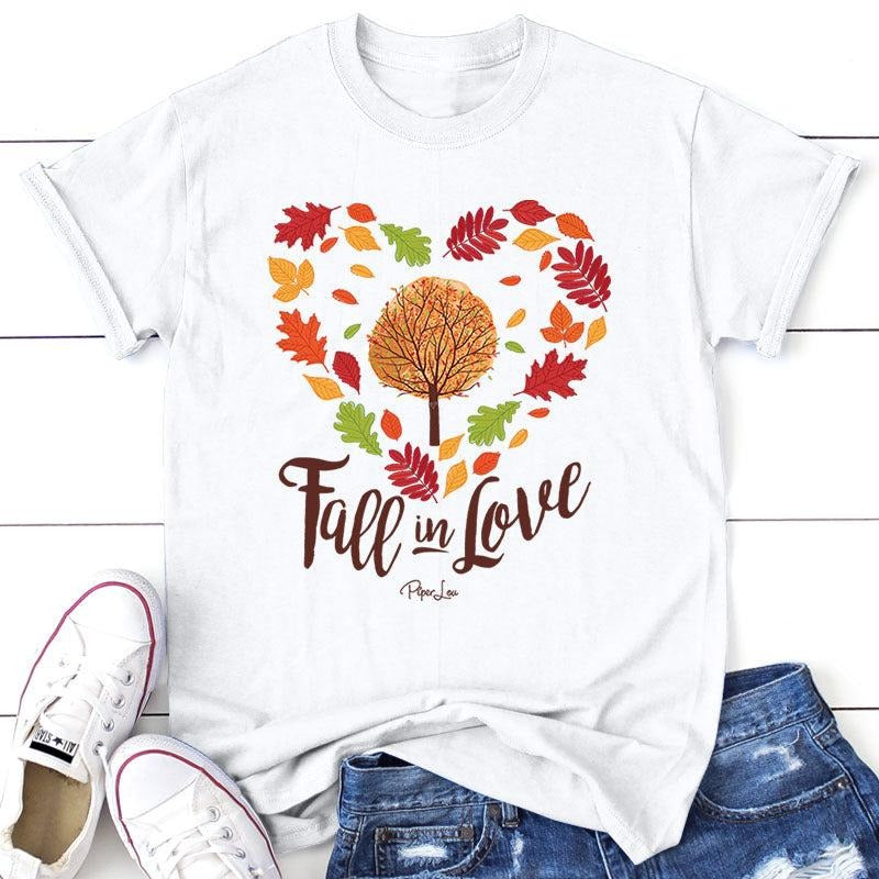 Fall | Fall In Love Apparel, Proudly Printed In The USA, Tee / Tank / V Neck Gray / White / Blue / Hot Pink, #sassy #cute #blackprint