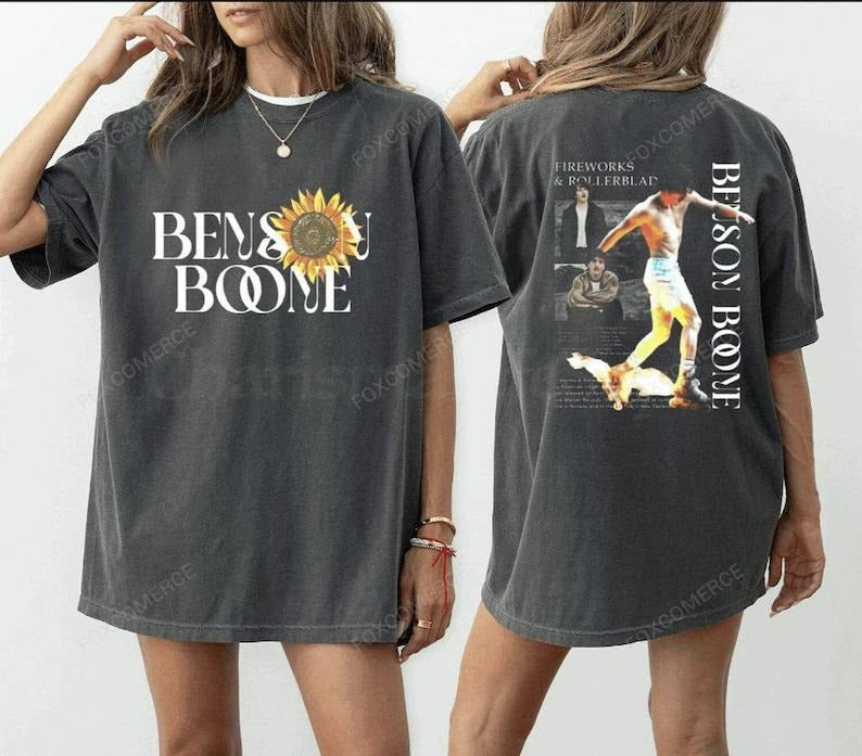 Hot Sale New Benson Boone Tour 2025 T-shirt Men Women Fashion Cotton Fabric