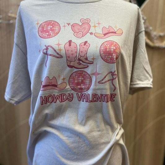 Howdy Valentine Tee - Cute Valentine Tee