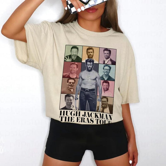 Hugh Jackmann Tour Shirt, Gift For Woman and Man Unisex T-Shirt Cotton Fabric