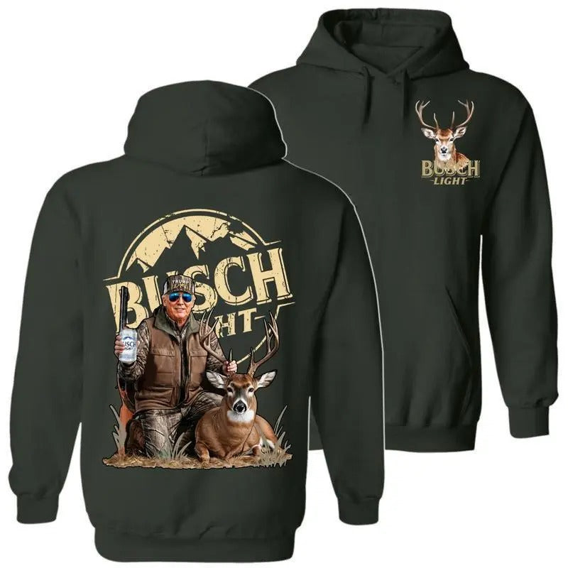 Hunter #Trumm With Busch Light Beer Hoodie, Camo #Trumm, Hunting Deer Shirt, Hunting Season, Gift for #Trumm Supporter, Election 2024.