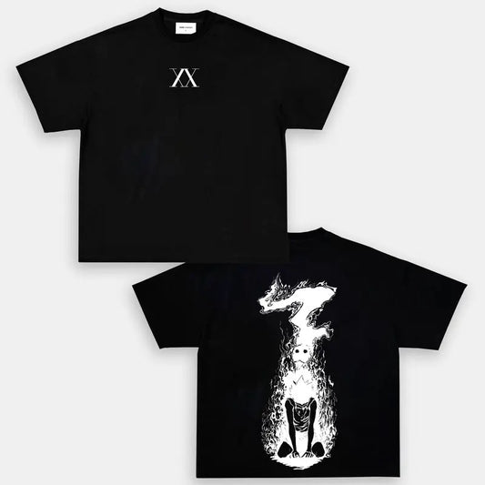 Hunter X Hunter Anime Double Printed Vintage Oversized Unisex Oversize Anime Manga Cotton T-shirt, Gift For Anime Fan, Anime Lover