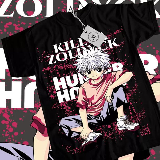 Hunter X Hunter Anime T-Shirt & Sweatshirt, Killua Style Graphic Tee, Anime Manga Lover Gifts Ball Cotton