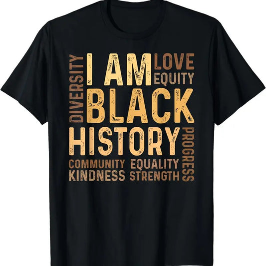 I Am Black History Black History Month Gift - African American T-Shirt | Unisex cotton tee Gifts, Crewneck