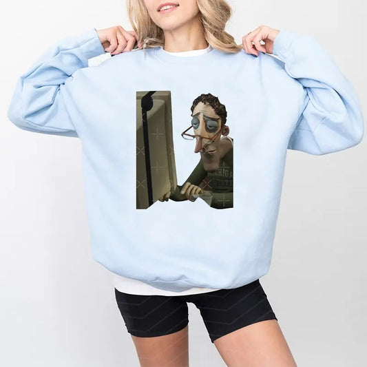 I Been Looking Like This Guy Lately Classic T-Shirt, Movie Coraline Sweatshirt, Halloween Coraline Sweatshirt, Horror Movie Coraline Fan Sweatshirt, Fantasy Film Shirt, Cartoon Character Tee, Halloween Horror Character Shirt, Coraline Tee