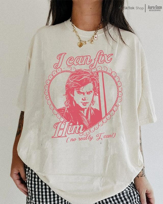 I Can Fix Him (No Really I Can't) - Anakin Skywalker Comfort Colors Unisex Tshirt, Hayden Christensen 90s Retro, Merch Celebrity Crush
