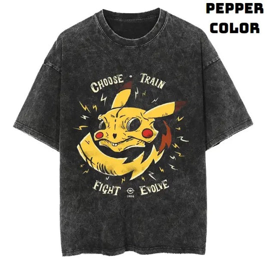 I Choose Electric Pokemon Vintage Tee, Pikachu Shirt, Pokemon Shirt, Vintage Pokemon Anime T-shirt, Anime Manga Shirt, Cute Shirt, Vintage Graphic Tee, Unisex T-Shirt, Gift For Fan Pokemon, Crewneck Short Sleeve Shirt Top Menswear Streetwear