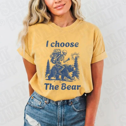 I Choose The Bear Shirt, Trendy Tiktok Shirt, Retro Womens Rights, 4b Movement Shirt, Female Empowerment, Man or Bear Tee