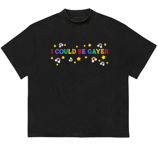 I Could Be Gayer Baby T-Shirt Unique Graphic Print for Standout Styl Relaxed Fit