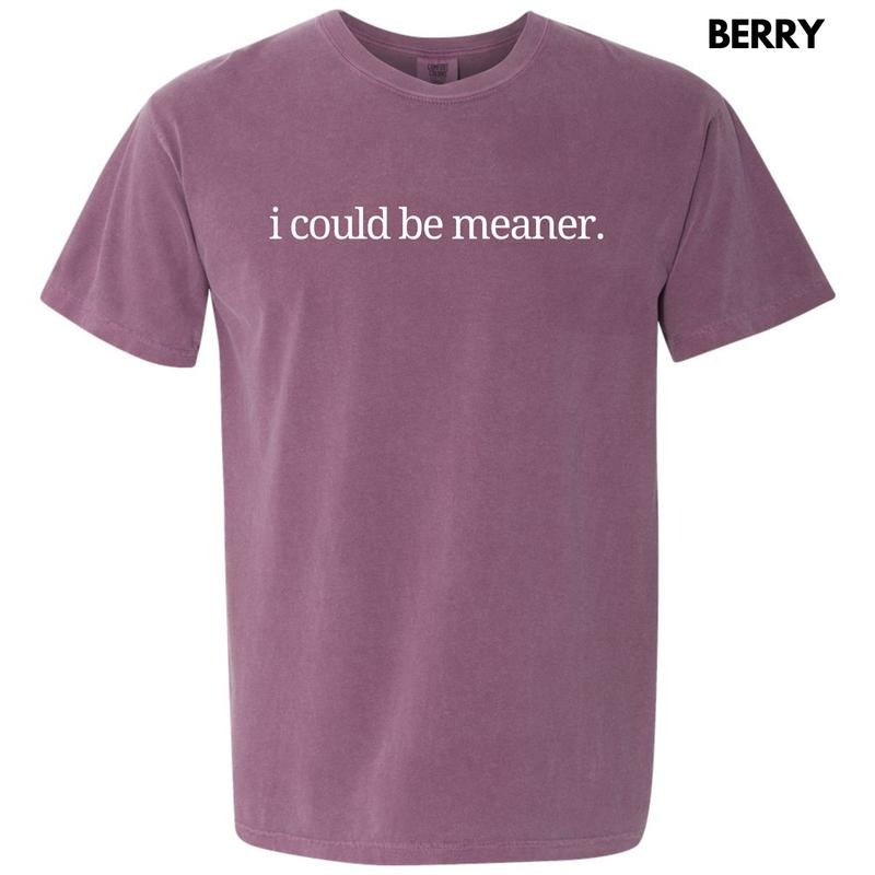 I Could Be Meaner Comfort Colors T-Shirt 'NLB'