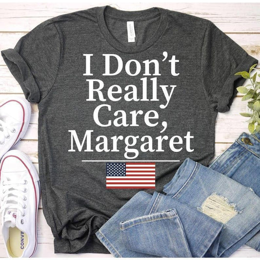 I Don't Really Care Margaret-Vance Shirt,Funny Minimalist JD Vance Shirt,Trump Vance Shirt,Republican Tee,Trump Support,USA flag Vance Shirt