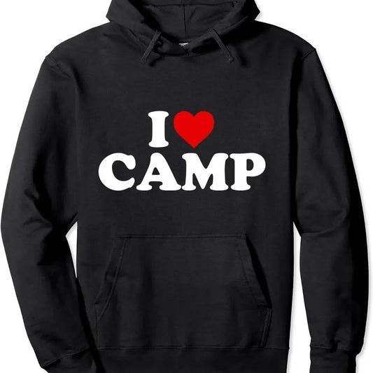 I Heart Camp - I Love Camp Hoodie | Unisex Hooded Sweatshirt