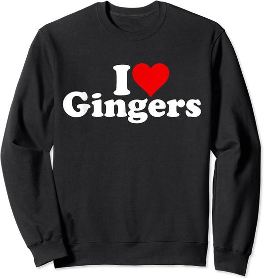 I LOVE GINGERS Unisex Crewneck Sweatshirt
