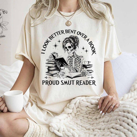 I Look Better Bent Over A Book Shirt, Proud Smut Reader Shirt, Book Club Shirt, Bookish Shirt, Booktok, Librarian Shirt, Book Lover Shirt