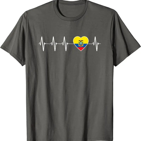 I Love Ecuador Flag Gift T-Shirt | Unisex Cotton Tee, Size S-5XL