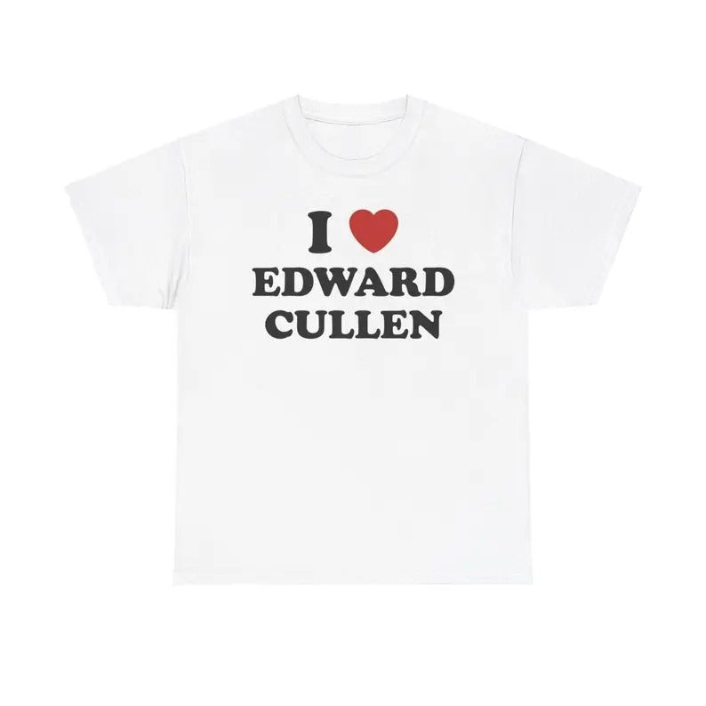 I Love Edward Cullen Unisex Tee, Twilight movie shirt Menswear T-Shirtstyle{n002}2