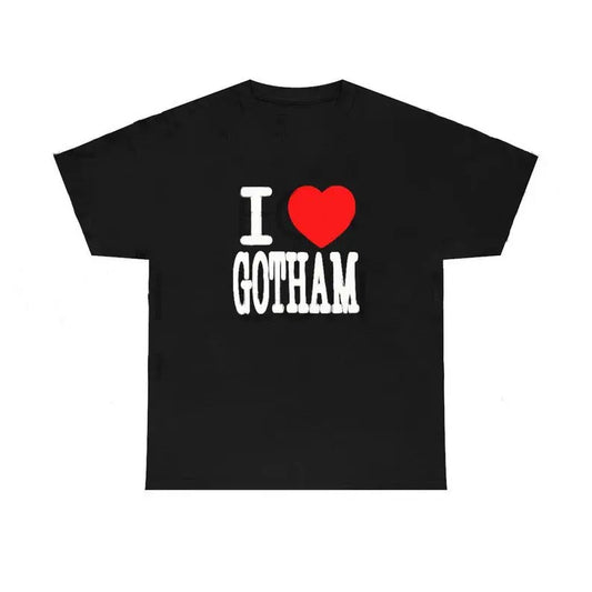 I Love Gotham Number Nine Heavy Cotton Tee, Gift Present, Gift For Him, Gift For Her, I love T-Shirt, I heart shirt, Love Shirt, Unisex Shirt