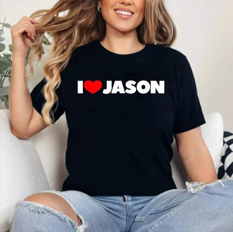 I Love Jason T-Shirt | Cotton 100%, Crewneck, Top Womenswear