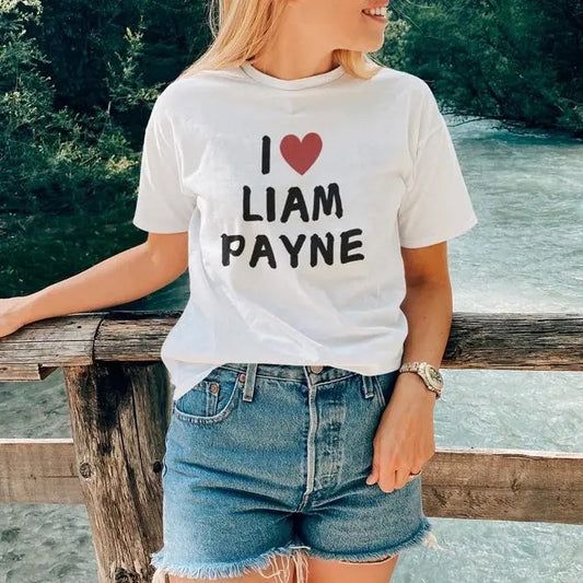 I Love L.i.am P.ay.ne Shirt in Capital Letters | OneD Merch | Harry Styles Gifts | Editable Tribute t-shirt | Tee for a Fan