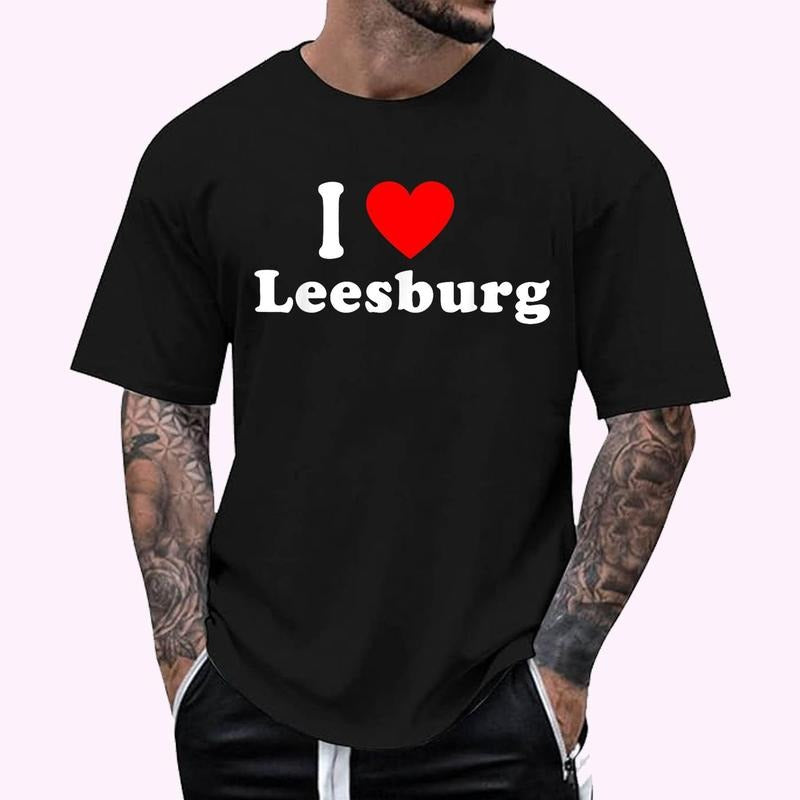I Love Leesburg, Hometown Matching Classic T-ShirtHometown Matching Classic T-Shirt , Unisex Cotton 100%, Top Menswear