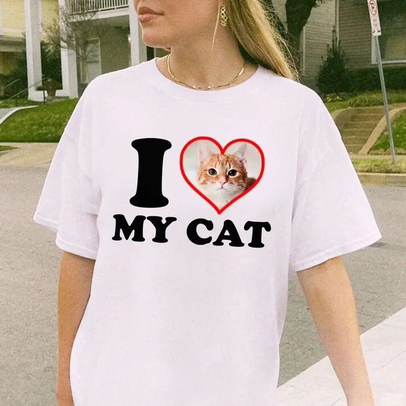 I Love My Cat  I Love My Cats Tee  Gift for Cat Dad  Gift for Cat Mom  Women's Shirt