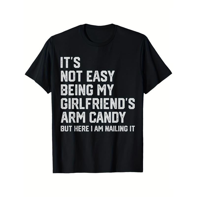 I Love My Hot Ex Boyfriend Funny Girlfriend T-shirt Comfortable, Casual Short Sleeve, Daily Wear, All Season, Black, Men Made in USA