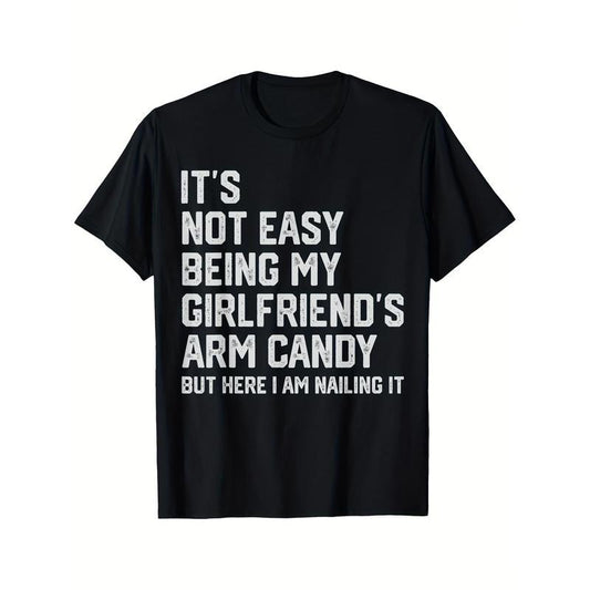 I Love My Hot Ex Boyfriend Funny Girlfriend T-shirt Comfortable, Casual Short Sleeve, Daily Wear, All Season, Black, Men Made in USA