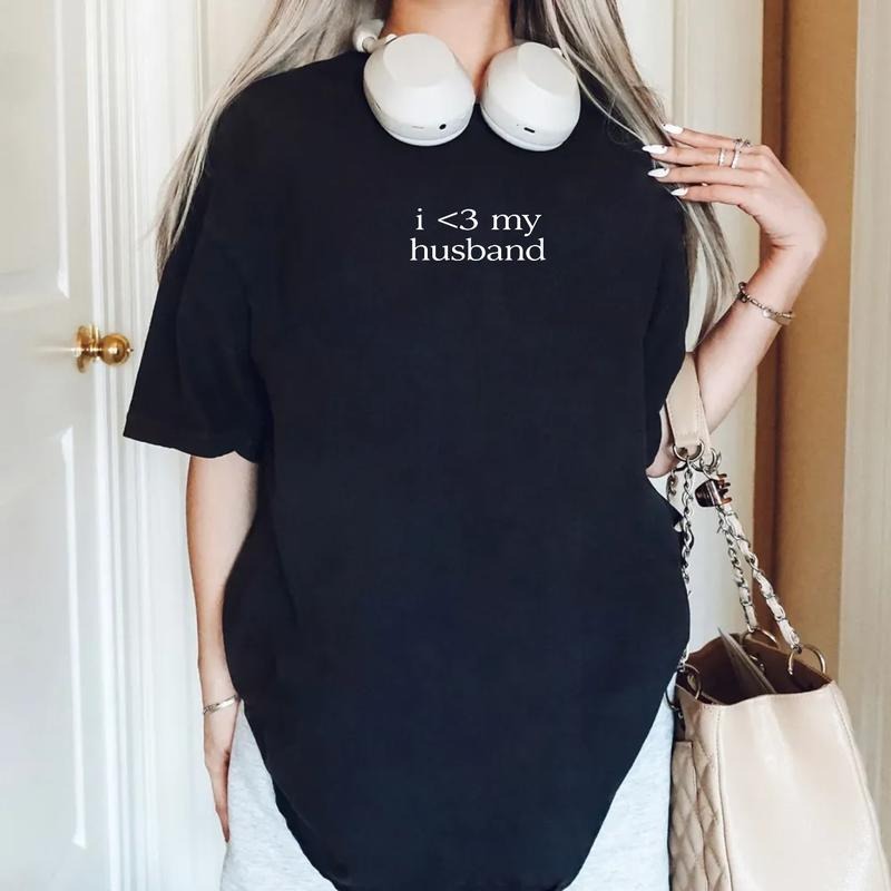 I Love My Husband T Shirt, Wife Shirt, Funny Wife T Shirt, Gift For Wife From Husband, Love Wife Gift, Unisex Short Sleeve Tee, Classic Streetwear