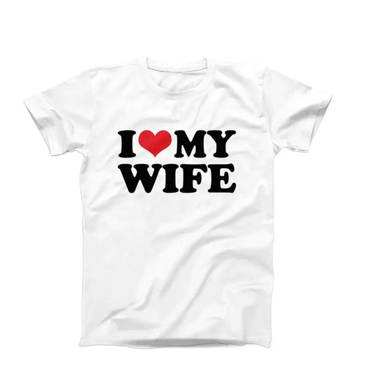 I Love My Wife Shirt, I Heart My Wife Shirt, Anniversary Gift, Married Couples Tee, Relationship Shirt, Classic Unisex T-Shirt, Short Sleeve Tee Shirt, Gifts For Men, Gifts For Birthday Fathers Day