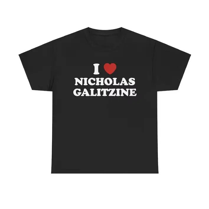 I Love Nicholas Galitzine Unisex Tee, I Love My boyfriend T shirt Menswear T-Shirt
