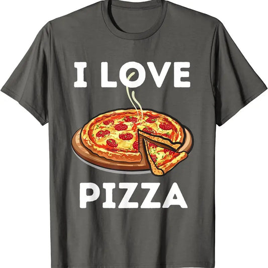 I Love Pizza - Food Lover Foodie T-Shirt | Unisex Cotton Tee, Size S-5XL