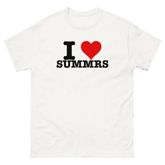 I Love SUMMRS Funny T-Shirt I Heart summrs Graphic T Shirt T-Shirt Tee Top Gift New t-shirt, Gift For Him, Gift For Her, I love Shirt, I heart shirt, Menswear Crewneck Classic Tee