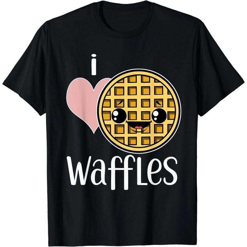 I Love Waffles Gift Waffle T-Shirt