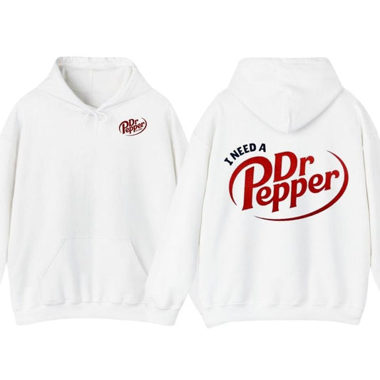 I Need Dr.pepper Vibes Cute Hoodie T-Shirt, Hoodie - Dr.Pepper Casual Graphic Tee Cotton Clothing, Hoodie For Men And Women, Trendy Cutes Hoodie Dr.Pepper Merch real fashion