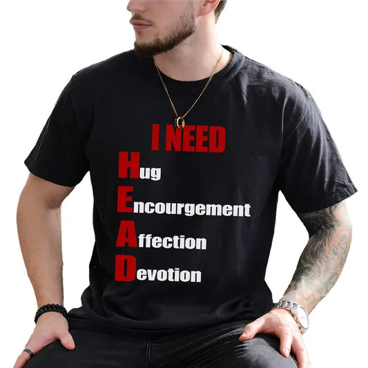 I Need Head Shirt, Adult Humor Graphic Printed Tee, Sarcastic Shirt, Funny T-shirt, Meme T-shirt, T-shirt For Husband, Shirt For Boyfriend, Comfy Fabric Graphic Tee, Men's Top, Menswear, Comfy Fabric Relaxed Tee