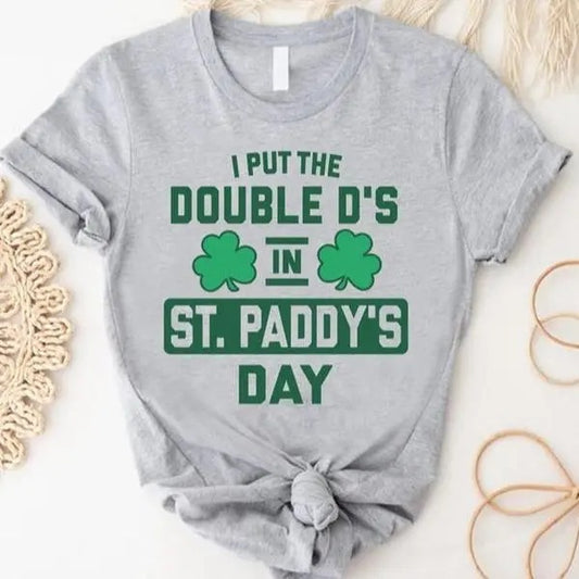 I Put The Double D's In St. Paddy's Comfort Color Shirt, Women's St Paddy's Day, Kiss Me I'm Irish, Lucky St Paddy's Day Shirt