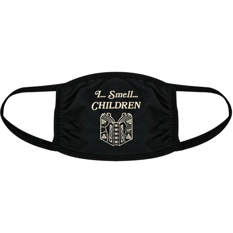 I Smell Children Face Mask Funny Halloween Magic Graphic Novelty Nose And Mouth Covering Funny Masks for Adults Halloween  Funny Movie  Novelty Masks for Adults Black