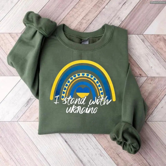 I Stand With Ukraine T-Shirt For Women Or Men, Vintage Rainbow Save Ukraine T-Shirt, Proud Ukrainian Shirt, Support Free Ukraine Shirt , Global Trending Outfits