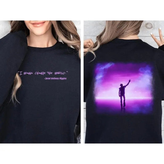 "I WANNA CHANGE THE WORLD." Sweatshirt, Music Album Vintage Sweatshirt