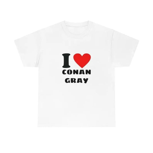 I love Conan Gray Cotton t shirt, Meme Shirt, Gift Present, Gift For Him, Gift For Her, I love T-Shirt, I heart shirt, Love Shirt, Unisex Shirt Casual Classic