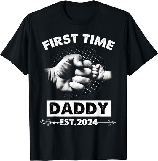 I love my old father,New Dad Est 2024 Boy Fathers Day Men Women T-Shirt