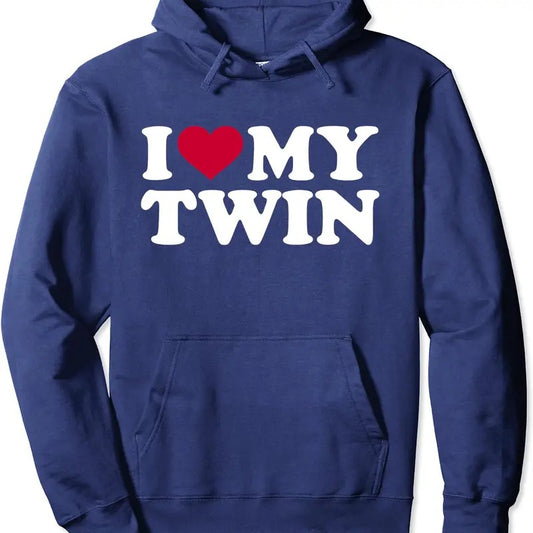 I love my twin Hoodie | Unisex Hooded Sweatshirt