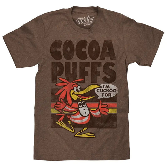 "I'm Cuckoo For Cocoa Puffs" T-shirt - Brown