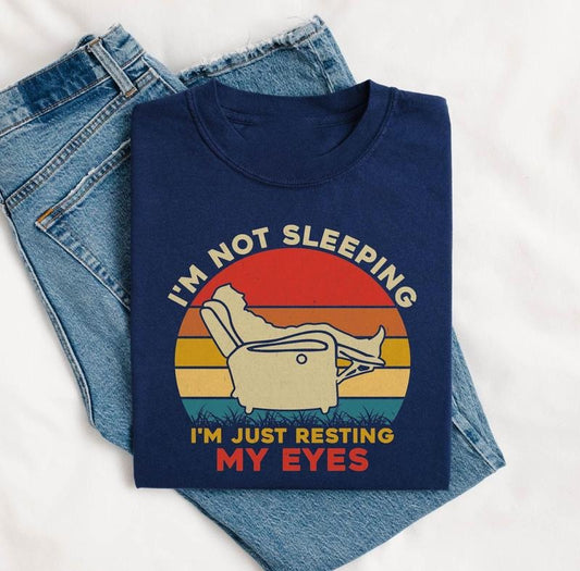 I'm Just Resting My Eyes Shirt Tired Dad Tshirt Fathers Day Gifts Grandparent Gift Grandpa Gift Comfort Color Shirt Funny Father Shirt