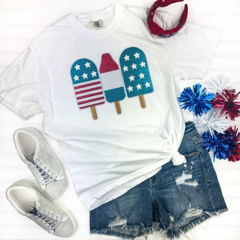 Ice Cream USA Patch Comfort Colors T-Shirt