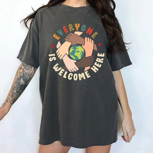 Idaho Teacher Comfort Colors Shirt, Everyone Is Welcome Here T-shirt, In This Room Everyone Is Welcome Graphic Tee, Support Idaho Teacher Outfits