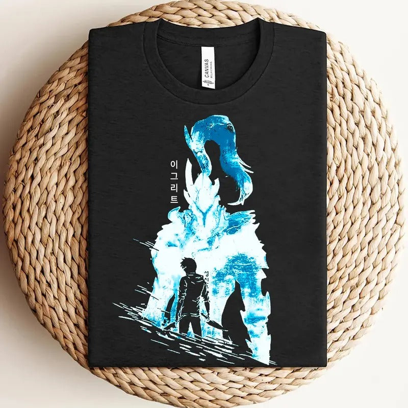 Igris The Bloodred Shirt, Solo Leveling Shirt, Anime Shirt, Anime Gift, Gift For Him, Gİft For Her, Otaku Shirts, Japanese Manga Tshirt